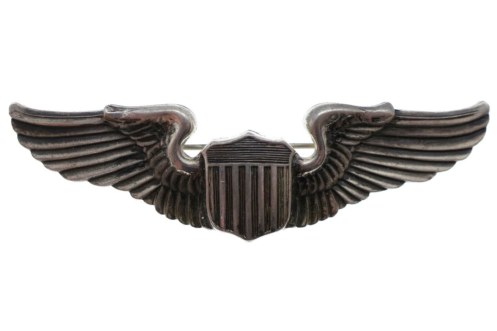 Vintage WWII US Army Sterling Silver AMICO Wings Pin