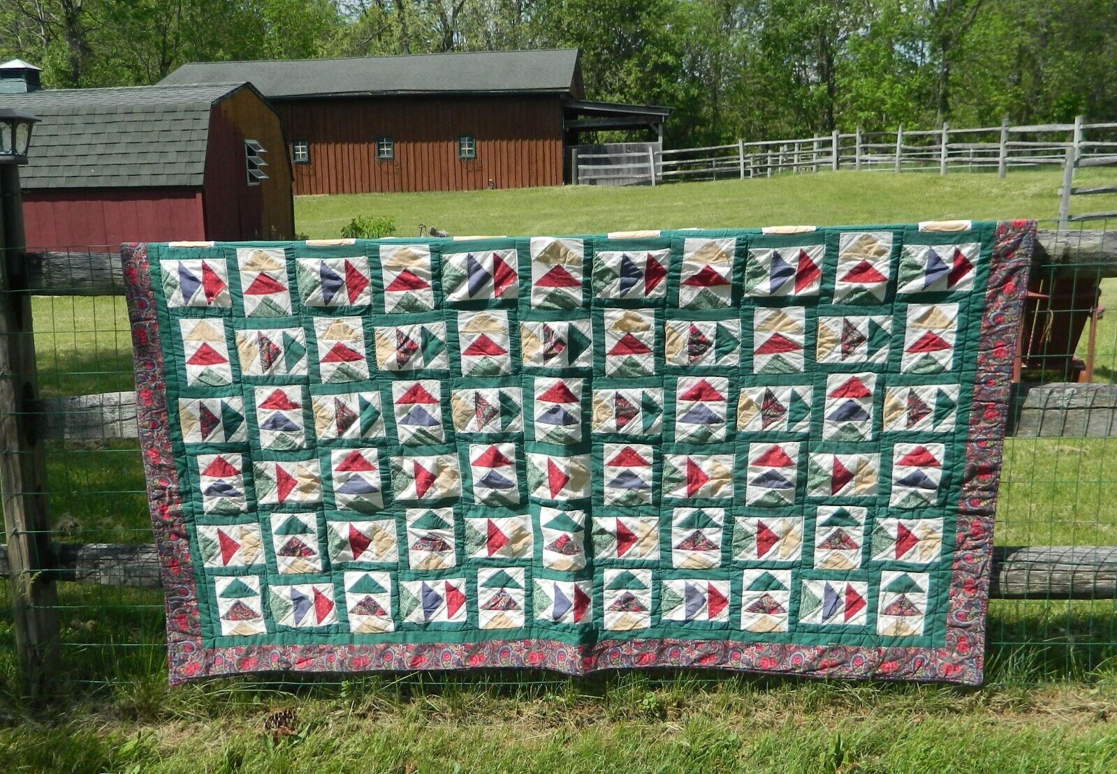 Vintage Cutter Quilt - As is - Worn with Flaws