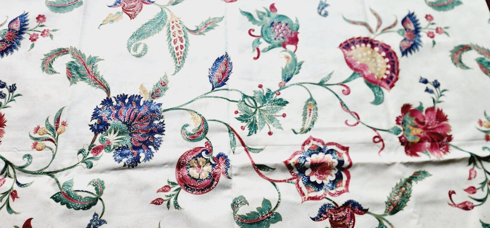 Vintage 1994 Fabric * Garden Tapestry * 100% cotton -  32