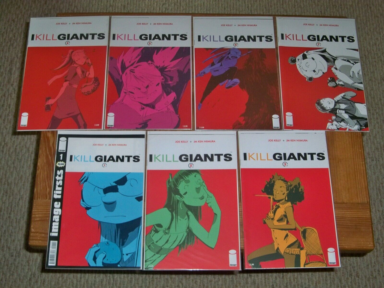 I KILL GIANTS -- IMAGE Comics Issues 1 2 3 4 5 6 7 of 7 -- Complete Run 1-7