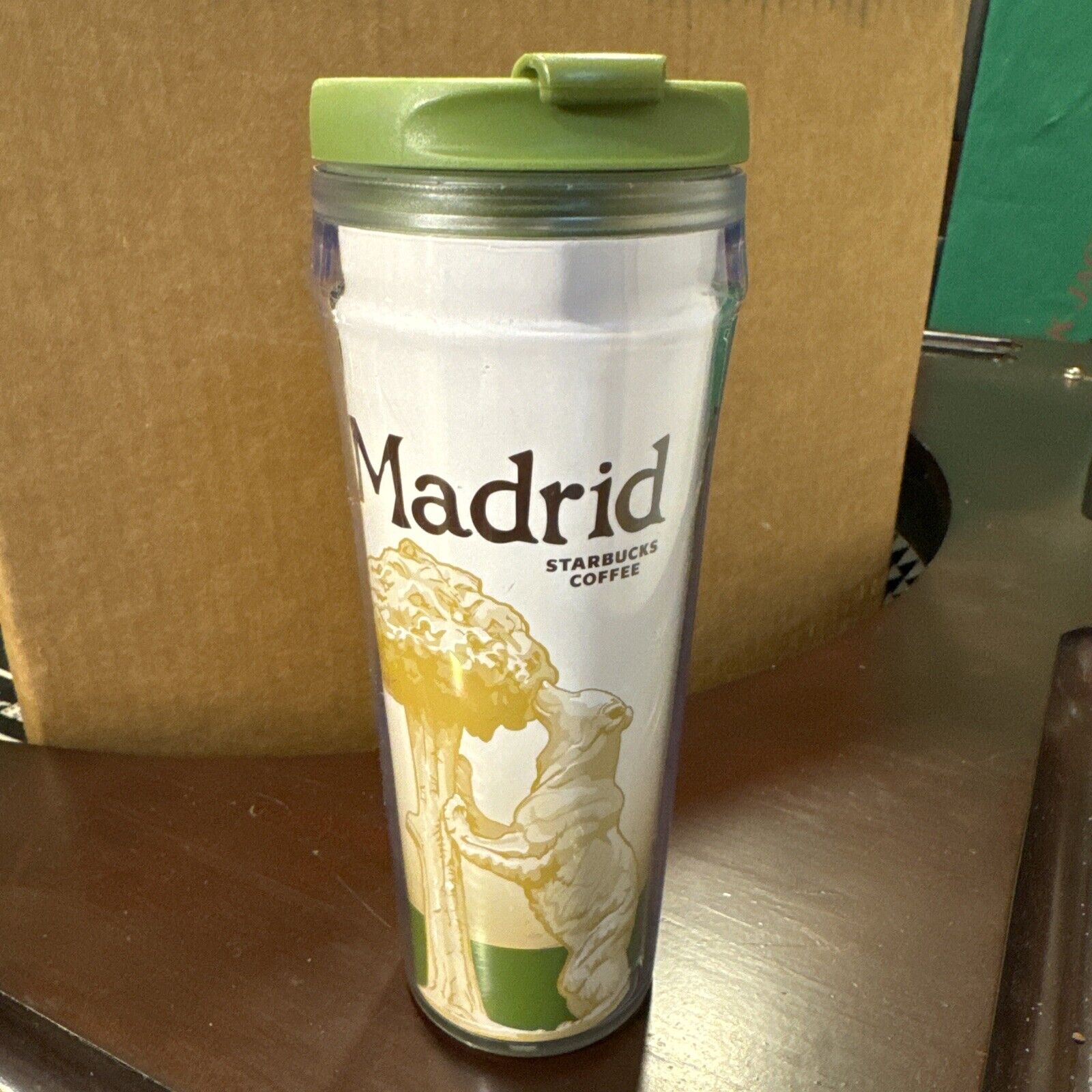 Starbucks Madrid Global Icon Series Coffee Plastic Tumbler Travel Mug 12oz