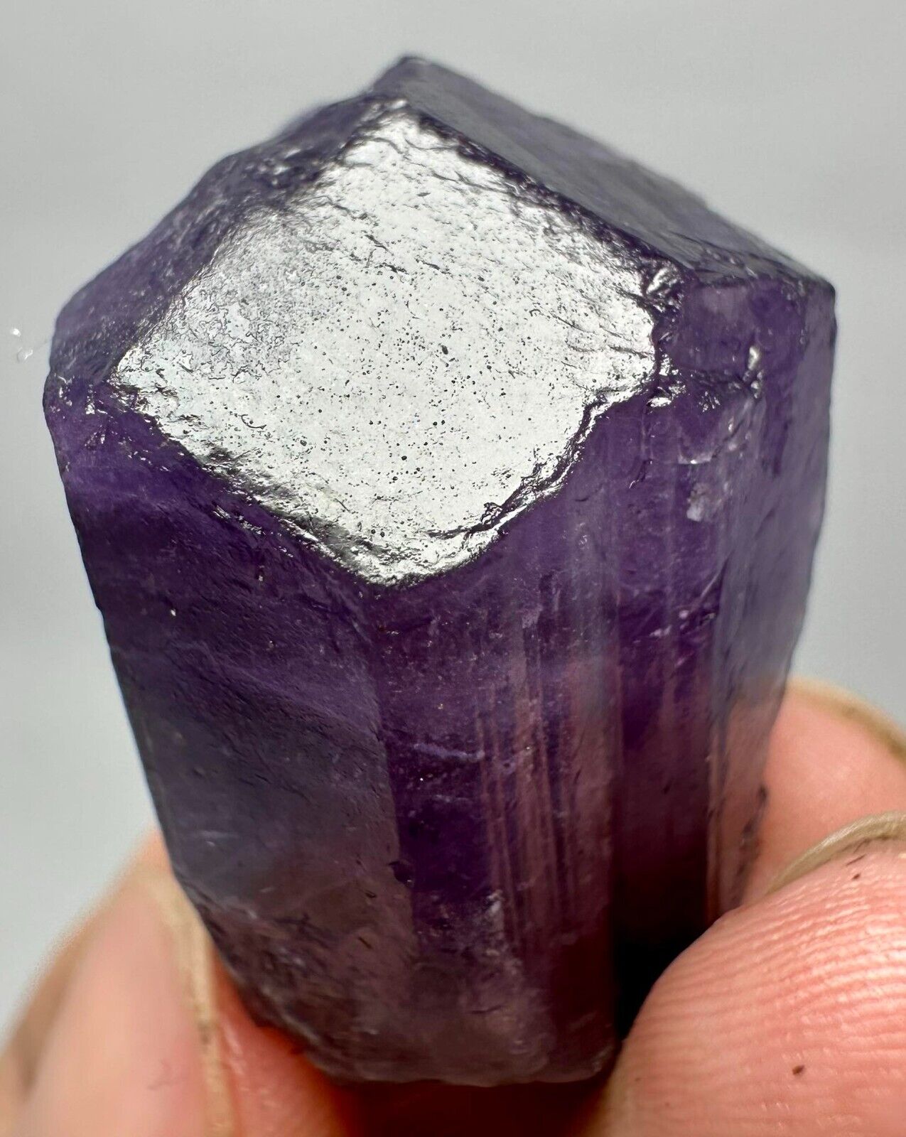 78 CT Top Quality Violet Purple Scapolite Huge Crystal From Badakhshan Afghan