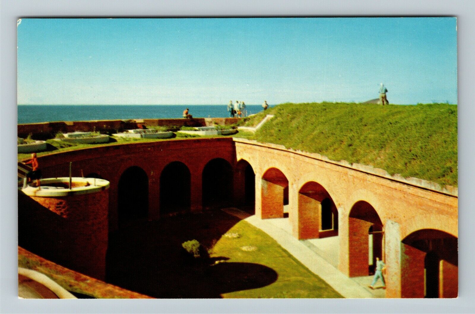 Ship Island MS-Mississippi, Fort Massachusetts, Vintage Postcard
