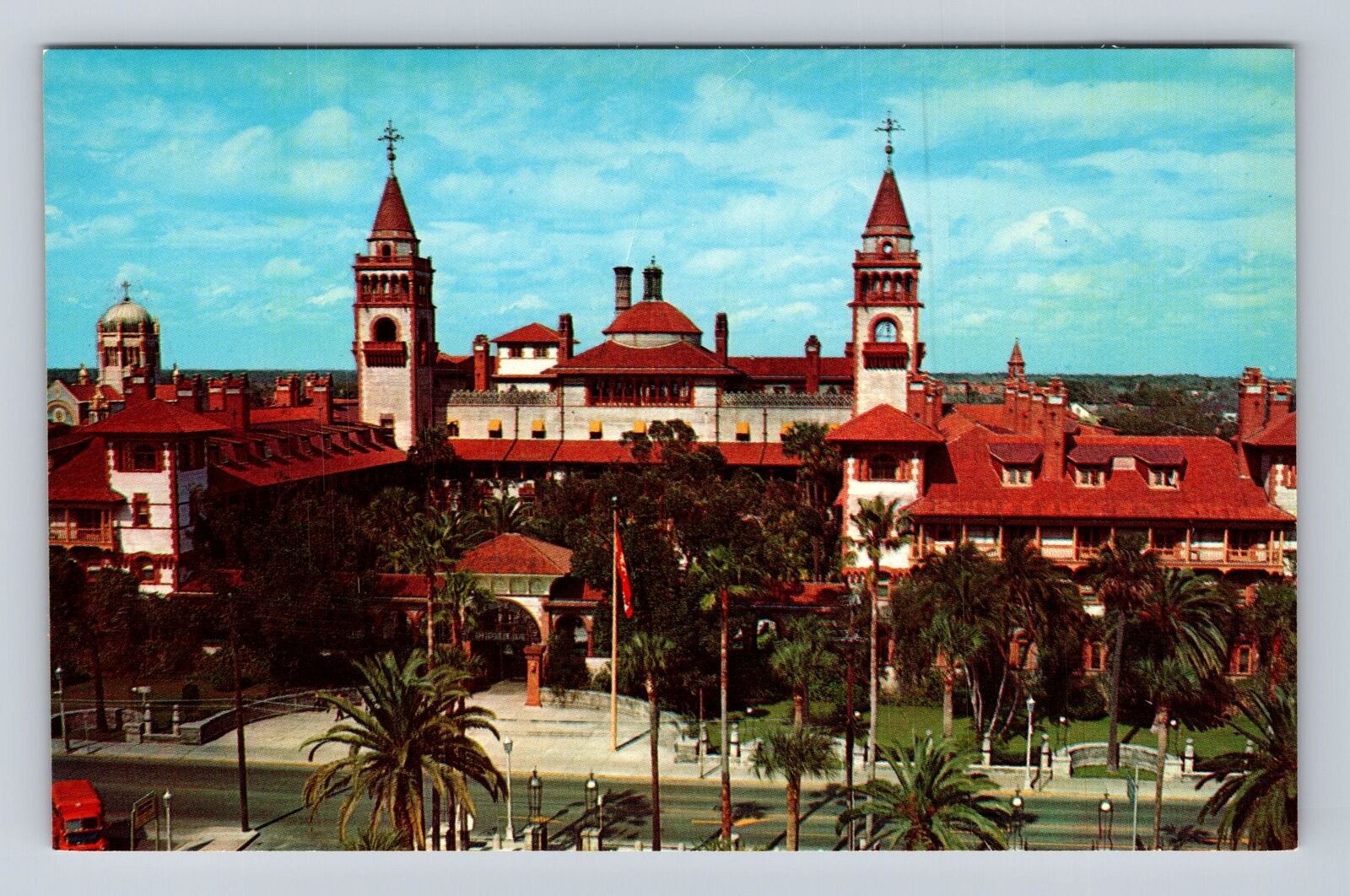 St Augustine FL-Florida, Flagler College, Antique, Vintage Souvenir Postcard
