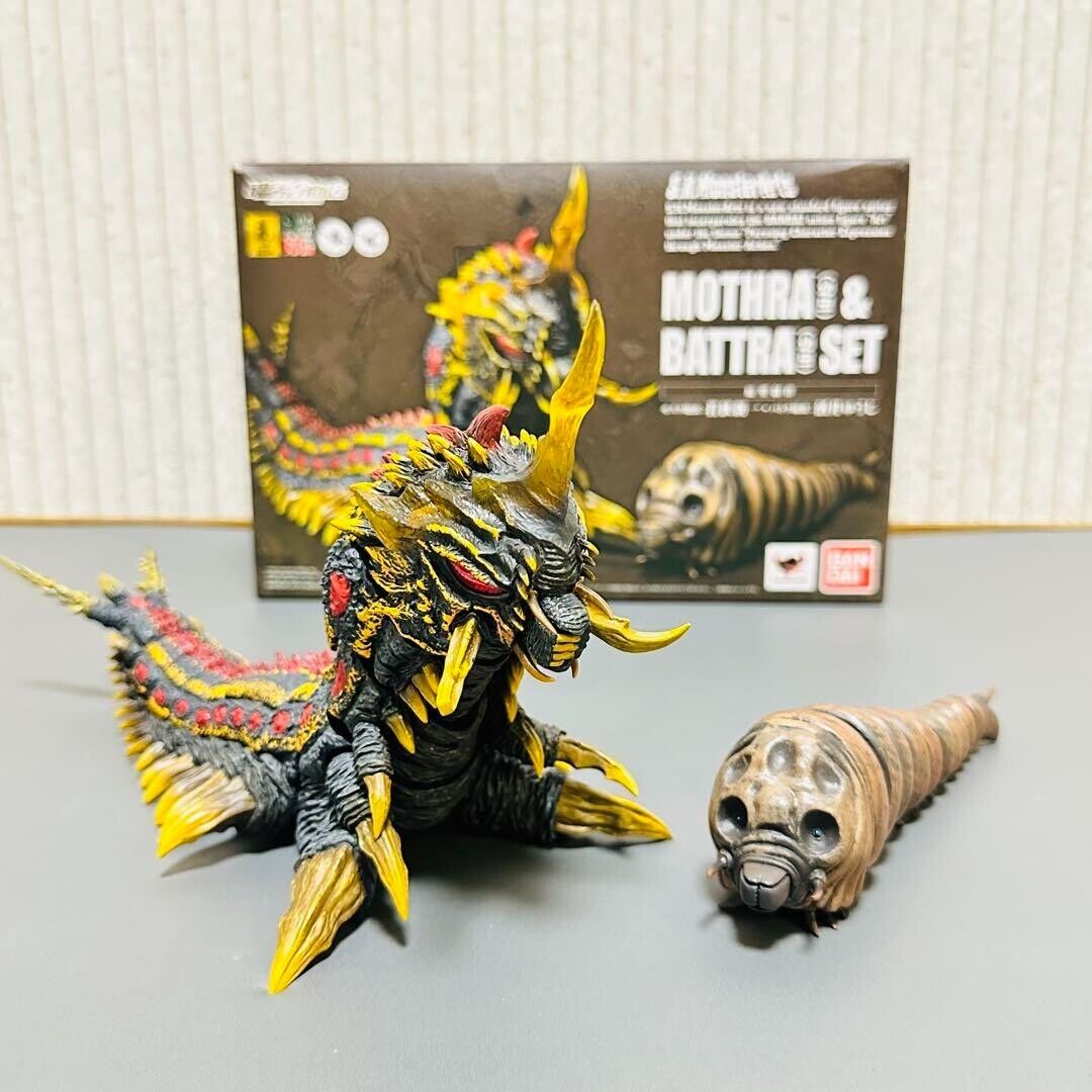 Bandai Tamashii Web S.H.MonsterArts Mothra & Battra Larva set Figure Limited Ver