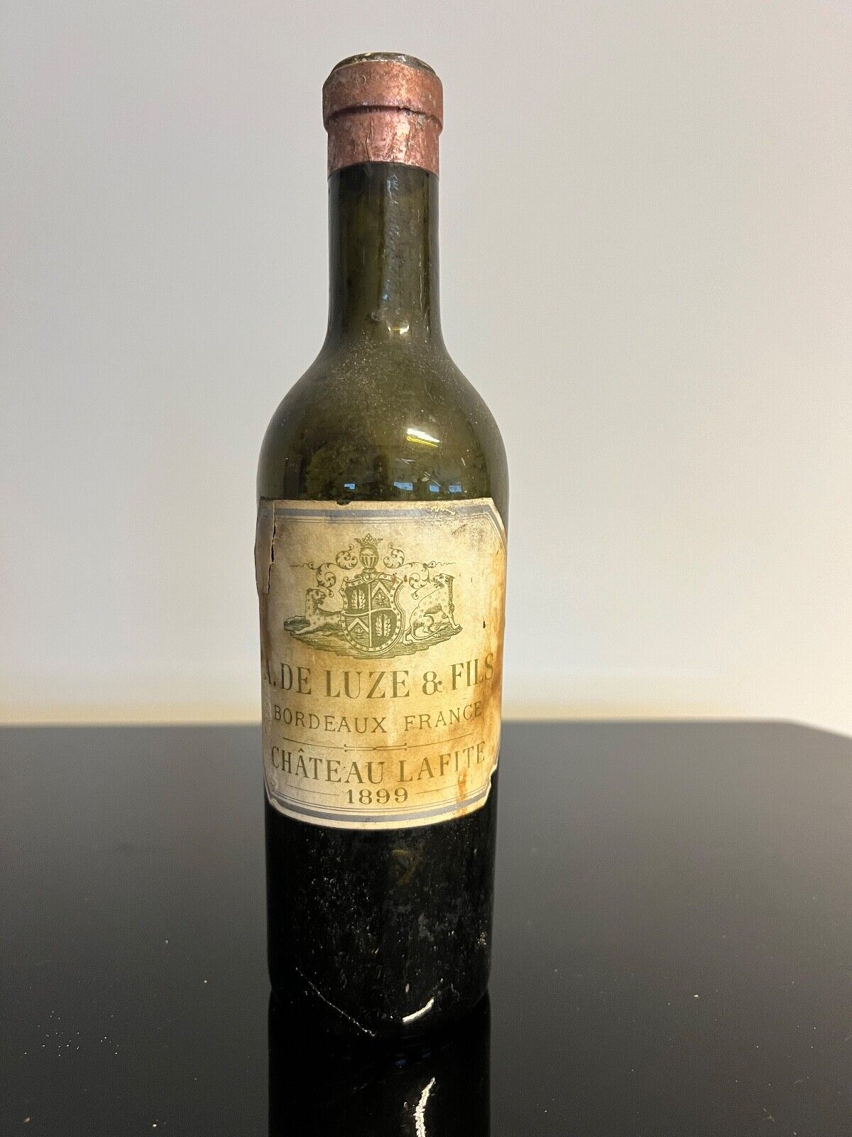 50% off / Legendary Château Lafite  1899  Empty Wine Bottle
