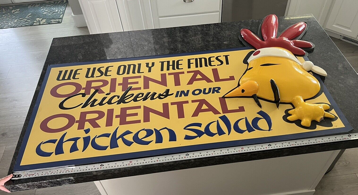 RARE ADVERTISING ONLY THE FINEST ORIENTAL CHICKENS IN OUR ORIENTAL CHICKEN SALAD