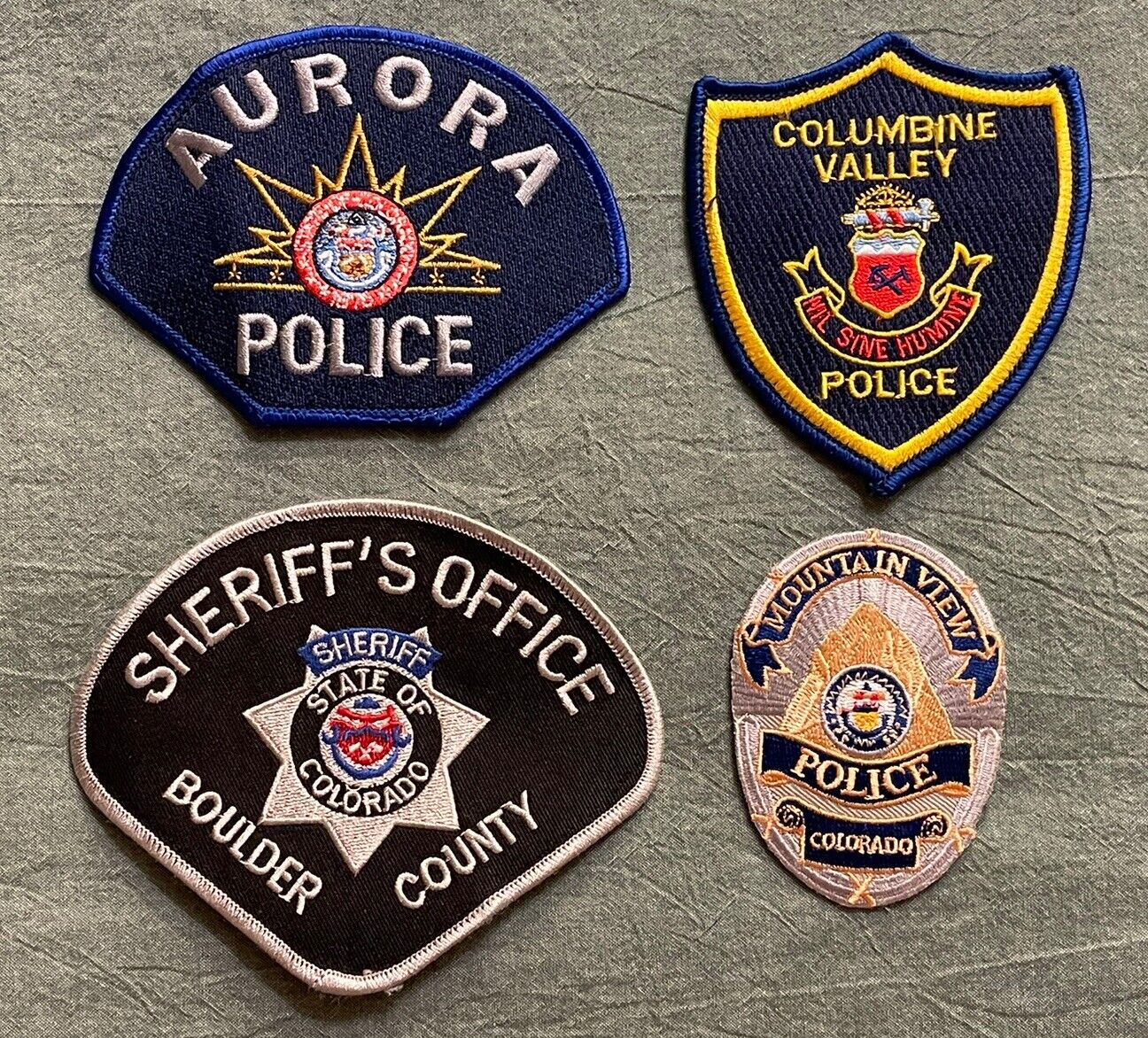 Lot Of 4 Police/Sheriff Patches ~ New & Used ~ Colorado