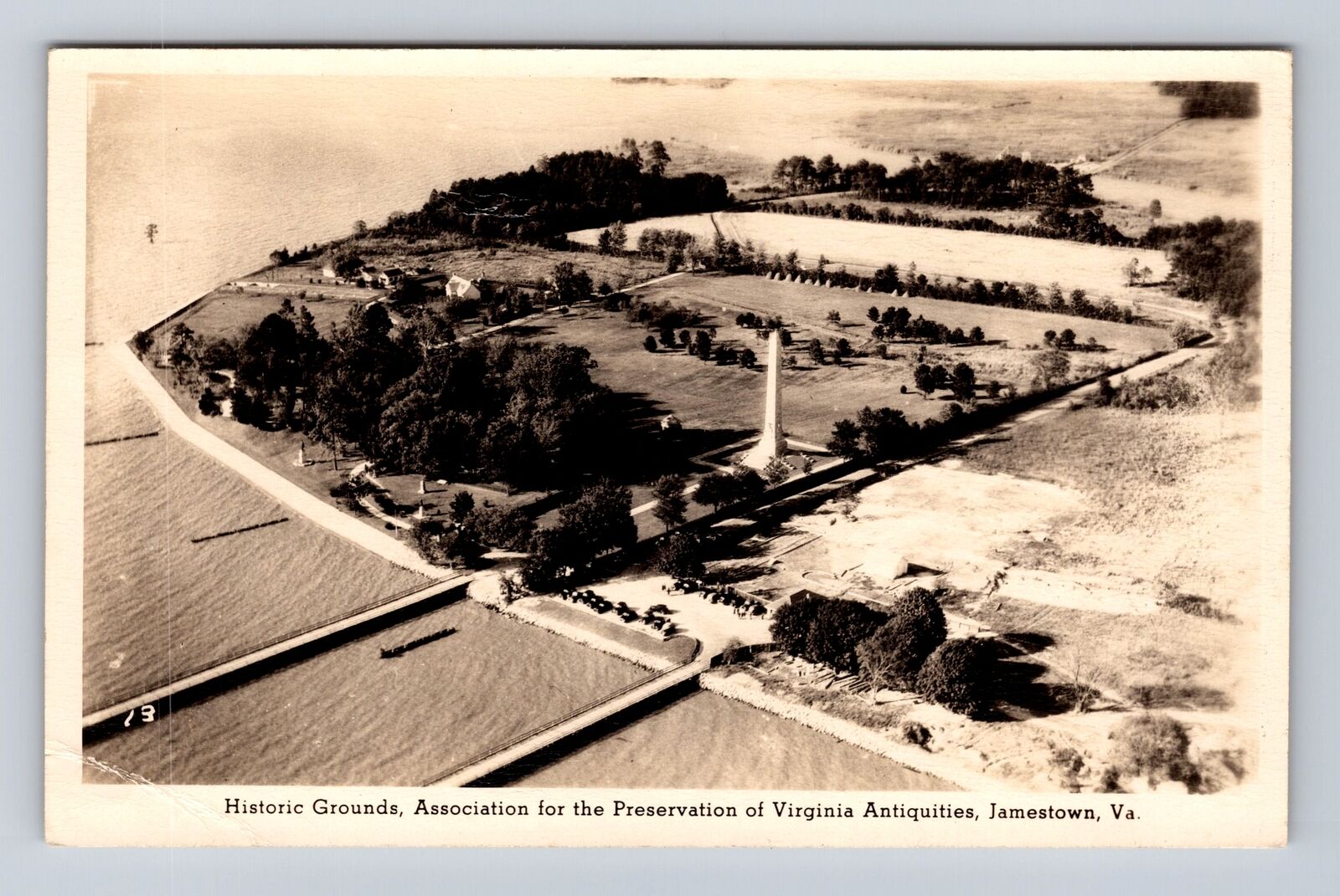Jamestown VA-Virginia, Assoc Preservation of VA Antiquities Vintage Postcard