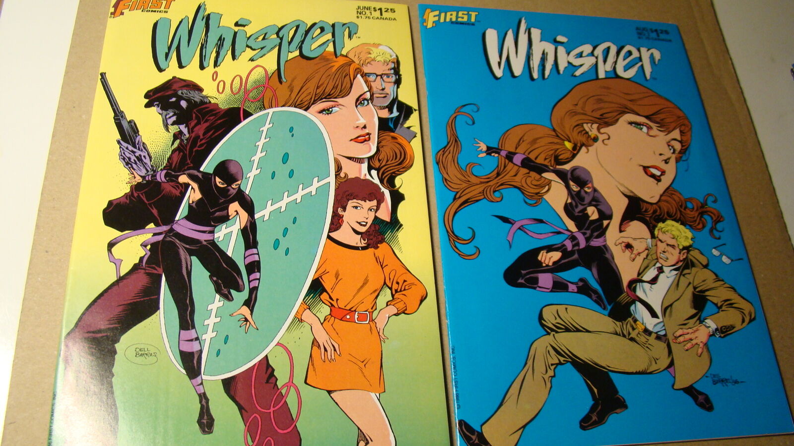 WHISPER 1 & 2 LOT *NM- 9.2 OR BETTER* FIRST COMICS