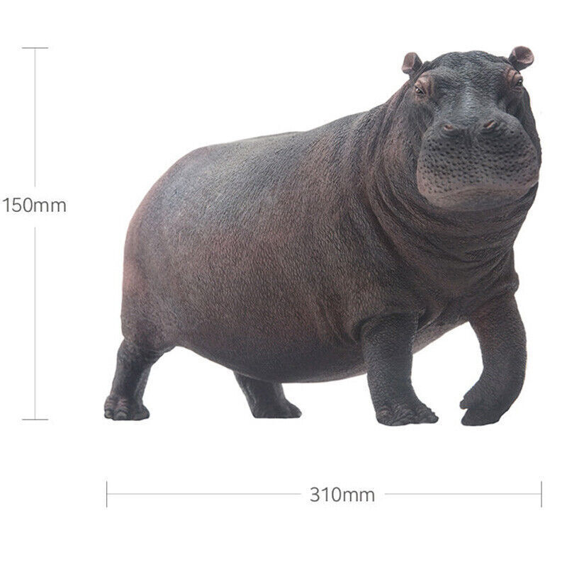 PNSO Hippopotamus Animal Painted Model Collection Figure Gift Toy New In Stock