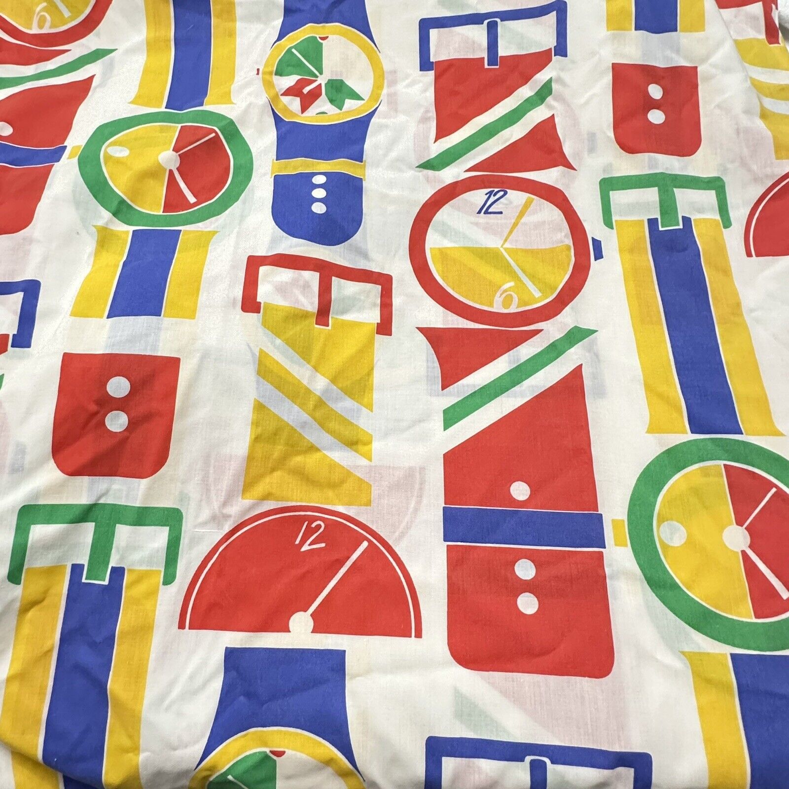 Vintage 80’s Sheets Watches Twin Flat/Fitted Primary Colors Ama De Casa