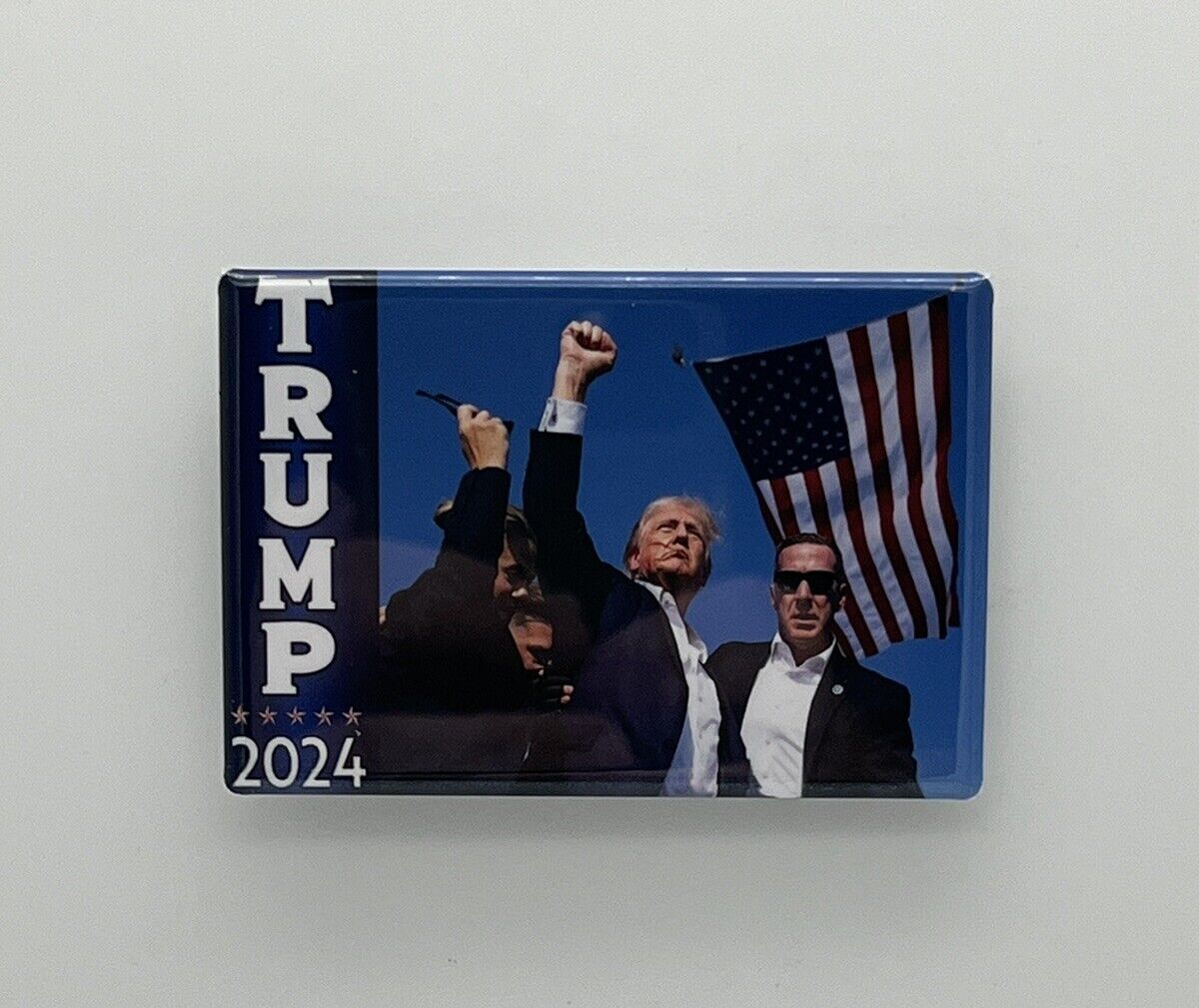Donald Trump 2024 Assassination Attempt Shot Political Photo Magnet