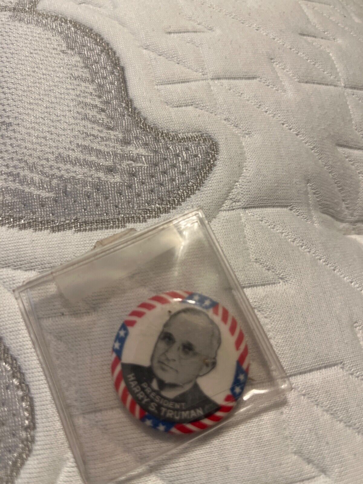 1948 HARRY S. TRUMAN campaign pin pinback button political president election