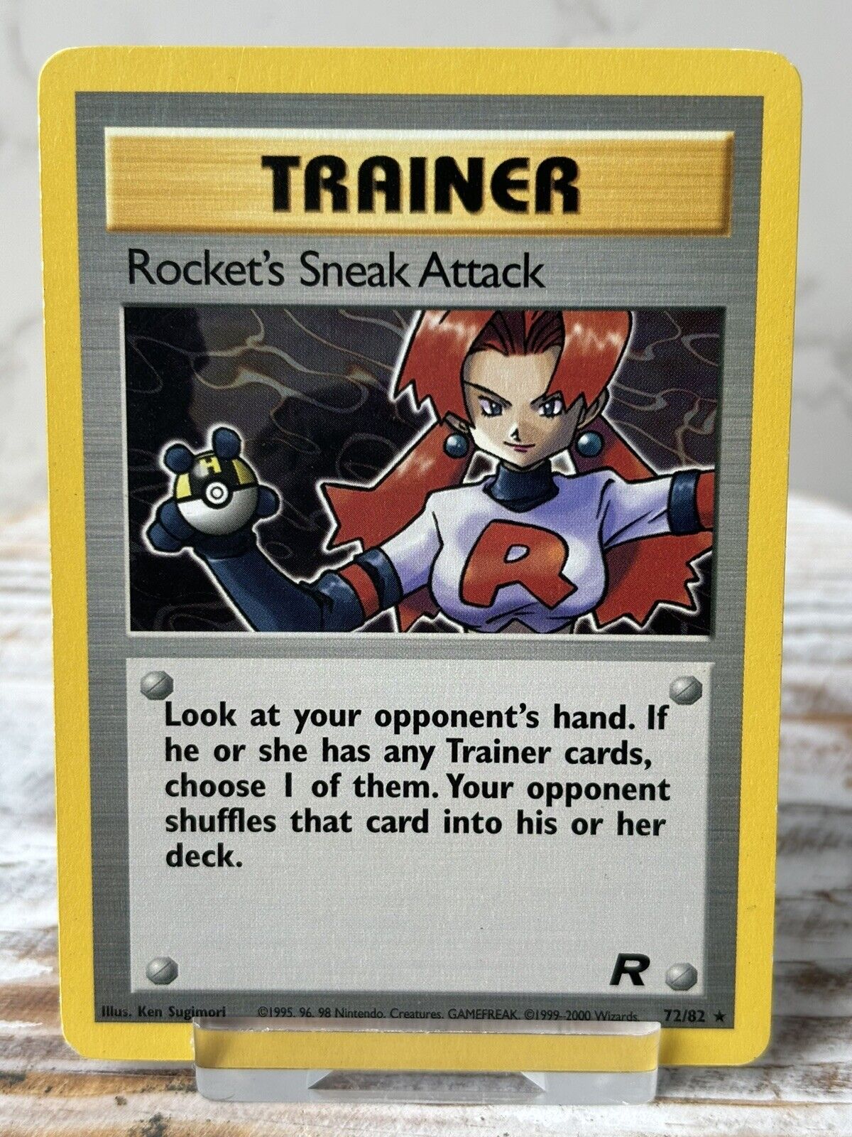 Pokemon TCG Rockets Sneak Attack 72/82 Rocket Set Non Holo Pokemon Card