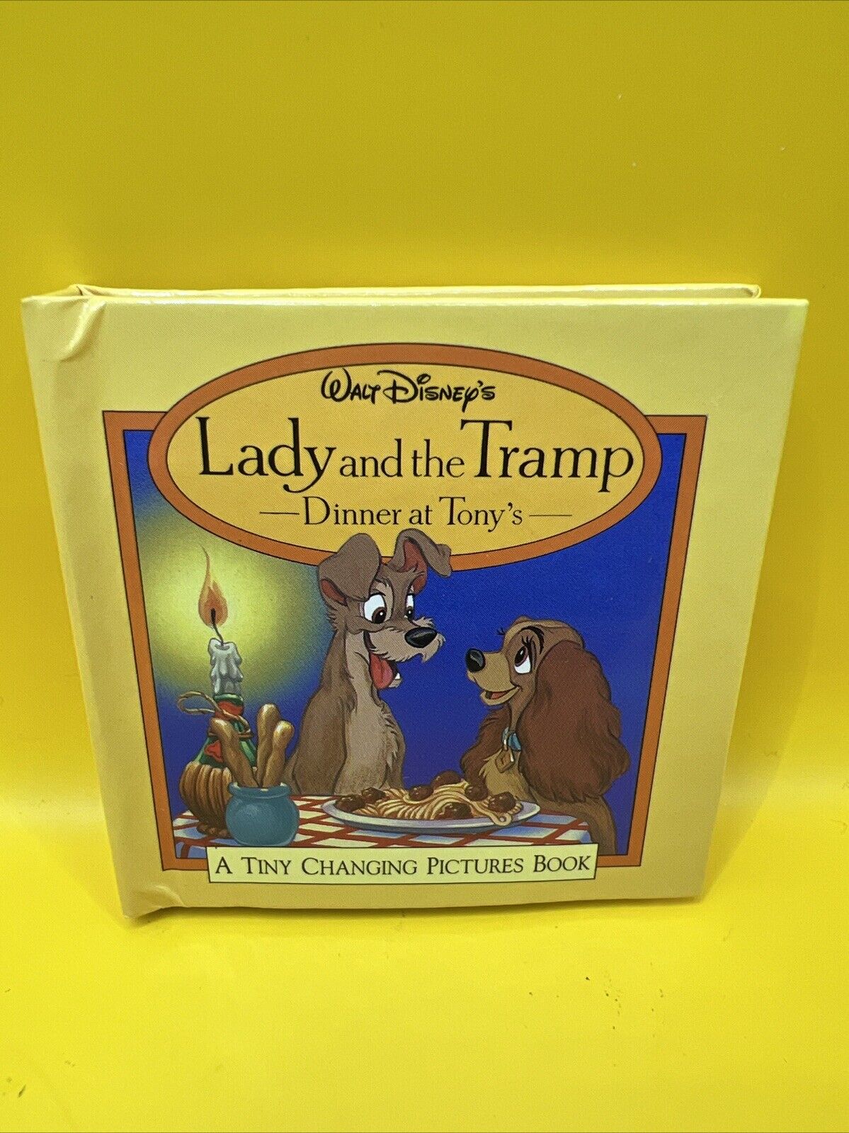 Vintage Walt Disney's Lady And The Tramp A Tiny Changing Pictures Book 1994