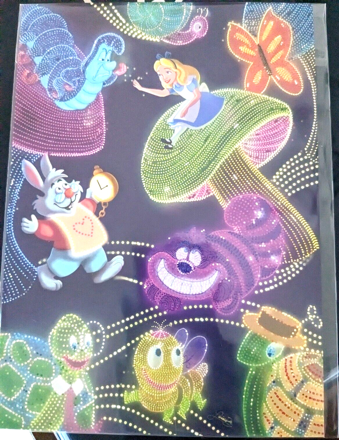 Disney Wonderground Gallery Electrical Parade Art Card, NEW