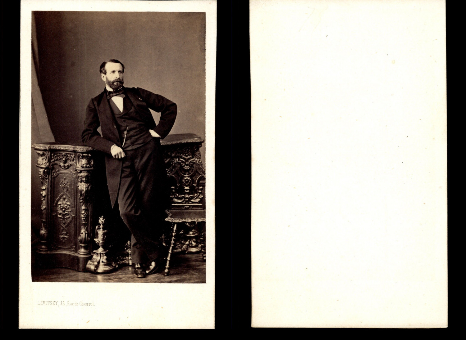 Levitsky, Paris, M. Sohier Vintage Albumen Print CDV. Print a
