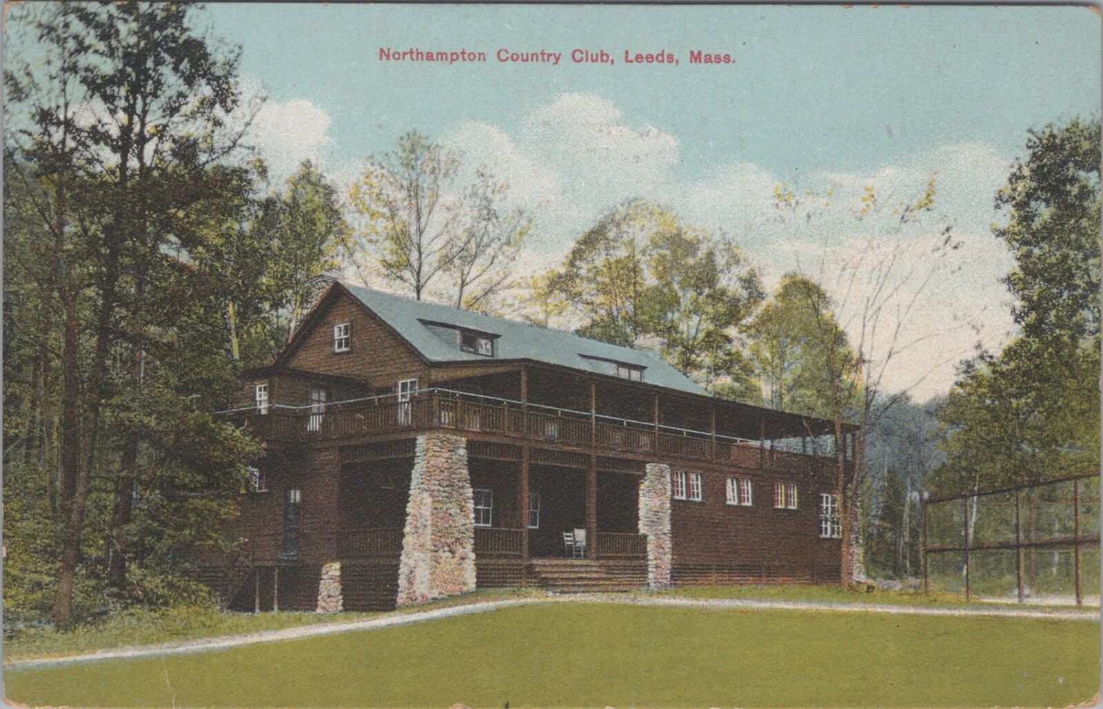 Northampton Country Club, Leeds Massachusetts c1910s Postcard