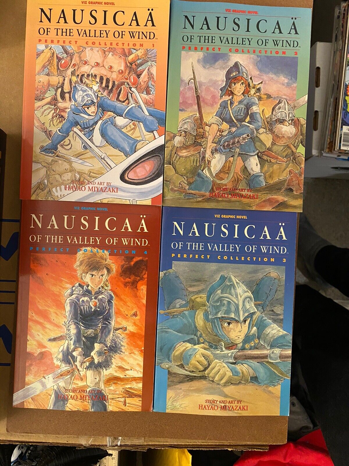 Nausicaa of the Valley of the Wind manga vol. 1-4 Set Hayao Miyazaki Ghibli Viz