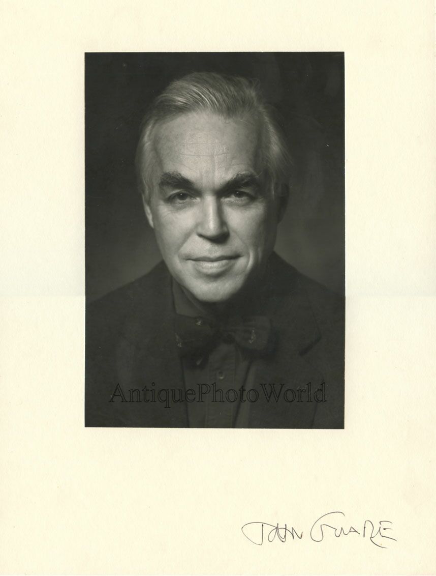 John Guare American playwright writer vintage hand signed photo by Pach Bros