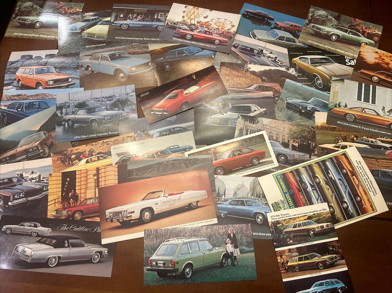 35 Vintage Car Dealership Post Cards 1970s