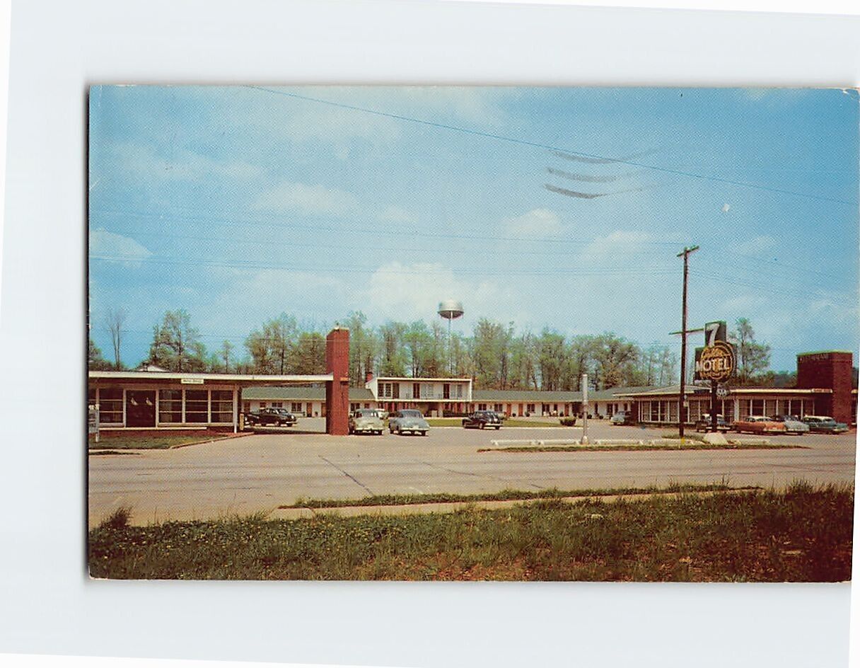 Postcard 7 Gables Motel and Restaurant Lake Cumberland Burnside Kentucky USA
