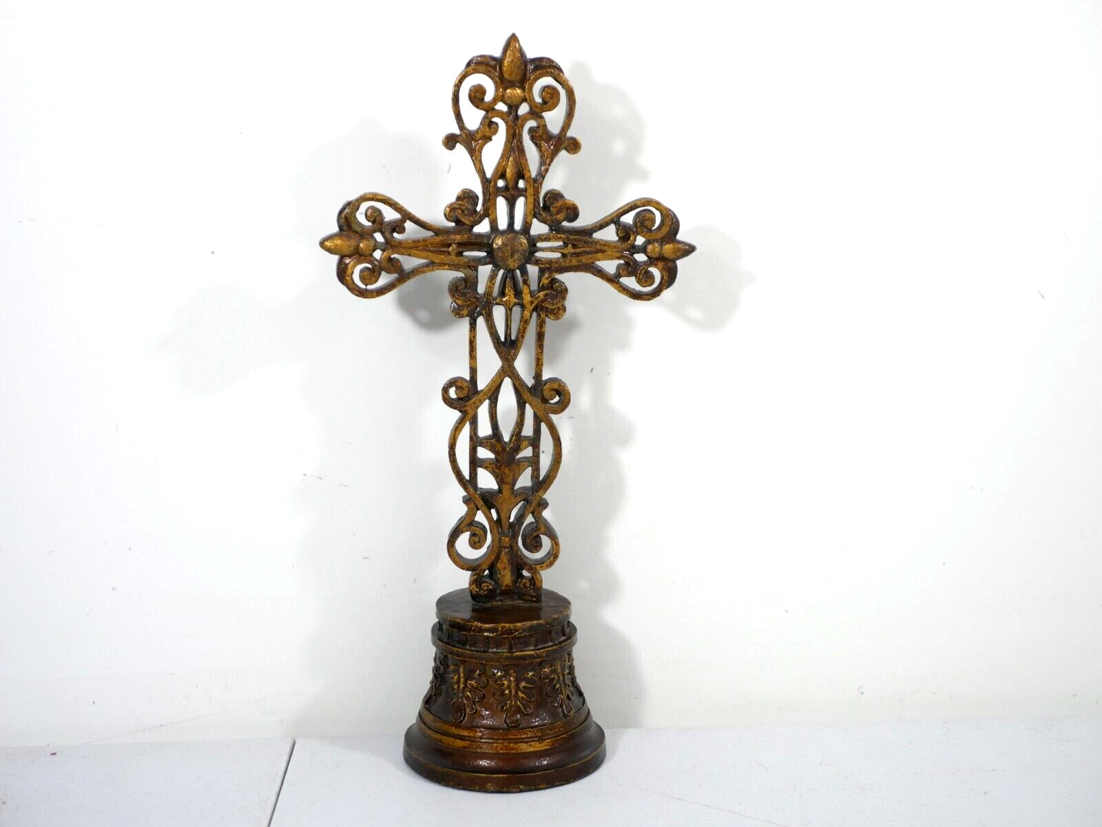 Vintage Rustic Cross, Christian Beautiful Cross 14” Tall