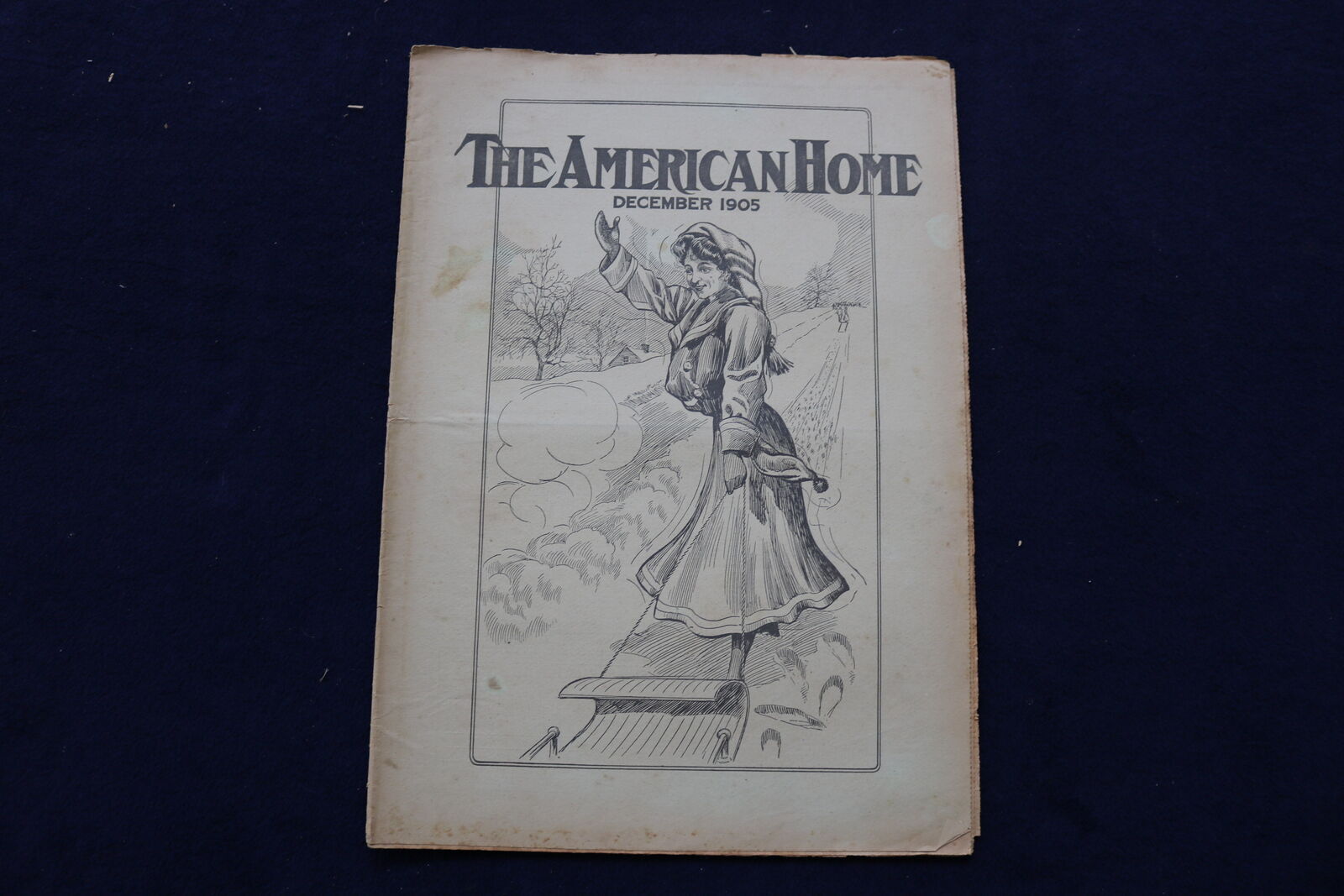 1905 DECEMBER THE AMERICAN HOME NEWSPAPER - NICE ILLUSTRATED COVER - NP 8682