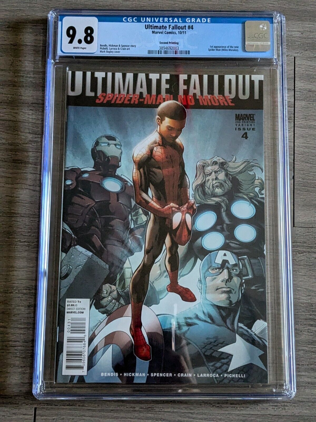 ULTIMATE FALLOUT #4 (2011) CGC 9.8 1st MILES MORALES SPIDER-MAN 2nd PRINT MARVEL