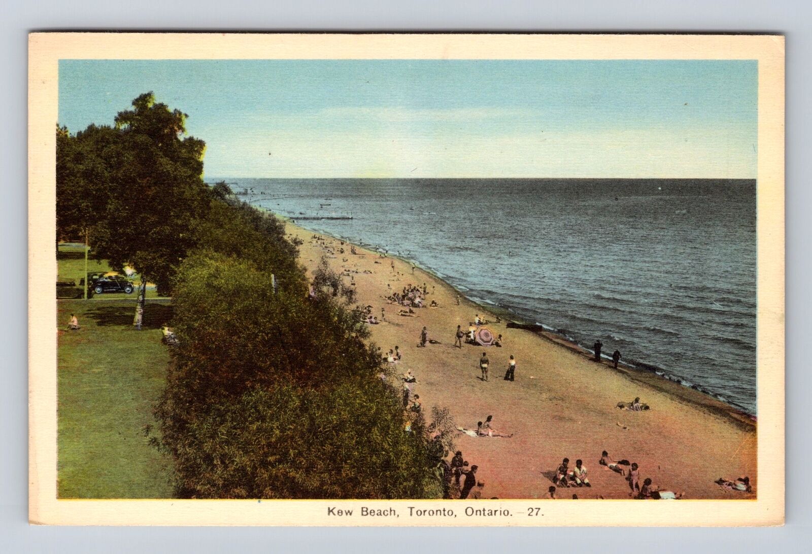 Toronto ON-Ontario Canada, Kew Beach, Antique, Vintage Postcard