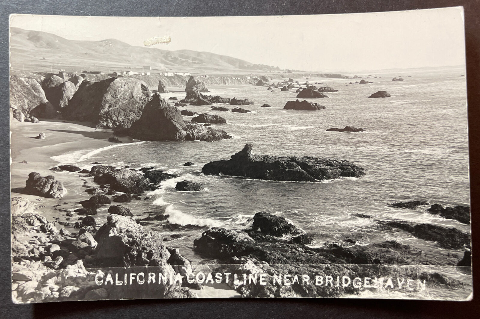 California Coastline near Bridgehaven California RPPC 
