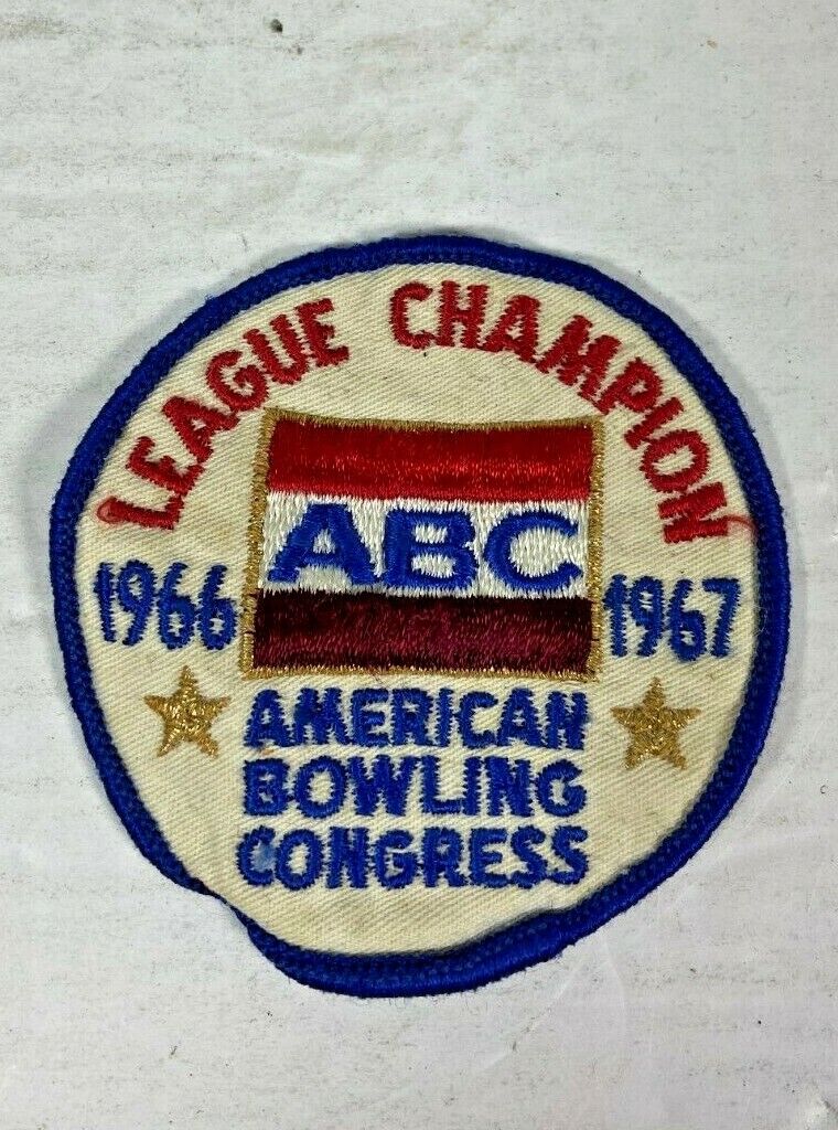 VTG 1966-67 ABC AMERICAN BOWLING CONGRESS League Champion PATCH Uniform Badge 