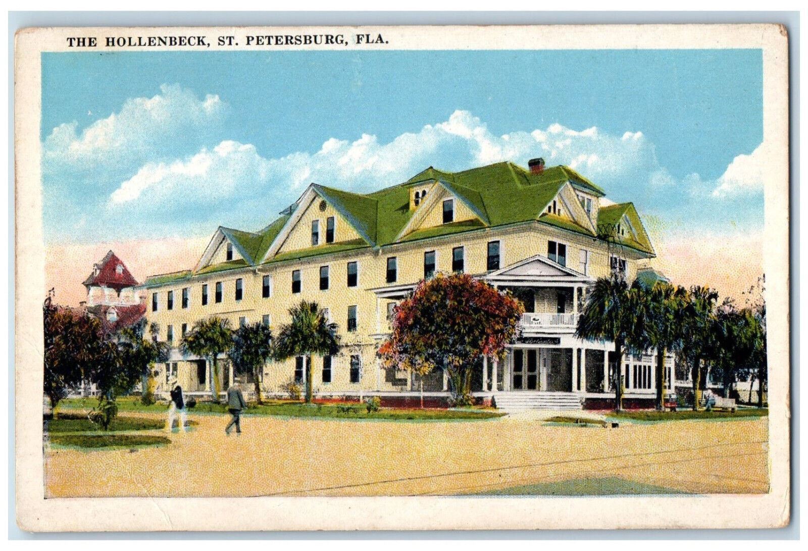 c1920's Entrance of The Hollenbeck St. Petersburg Florida FL Unposted Postcard