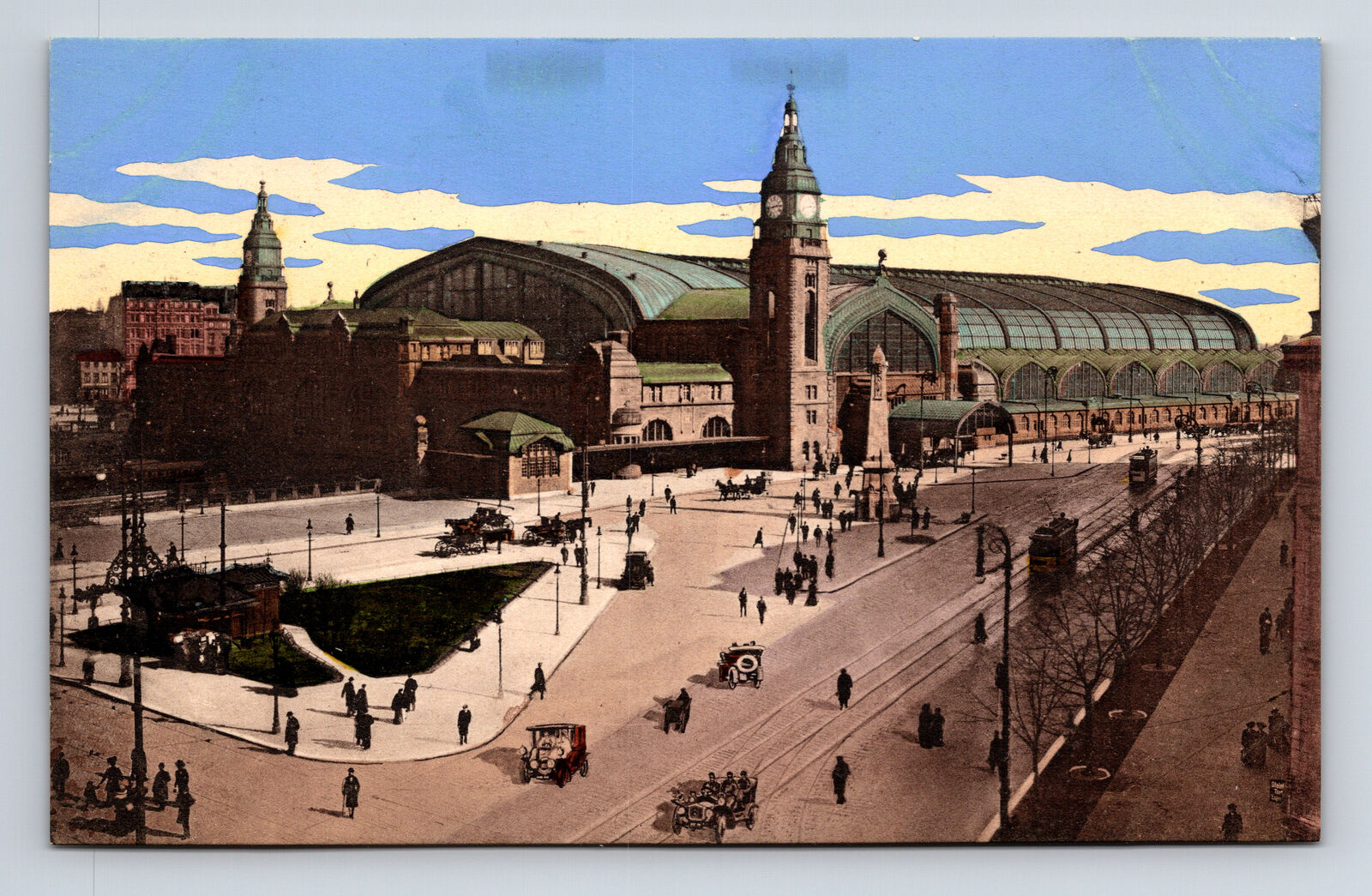 Hamburg Central Station Hauptbahnhof Hamburg Germany Postcard