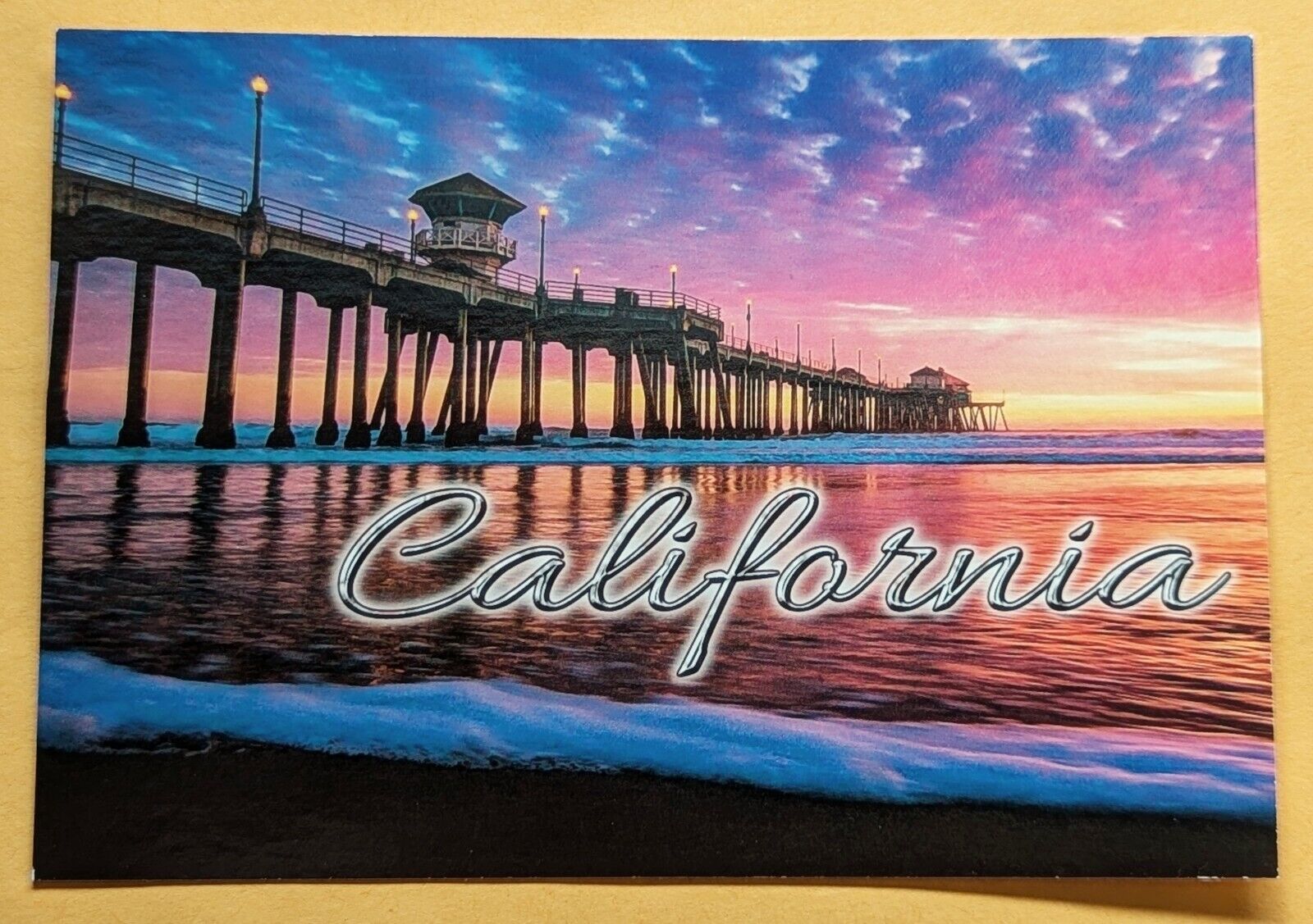 Postcard CA. Huntington Beach. California 