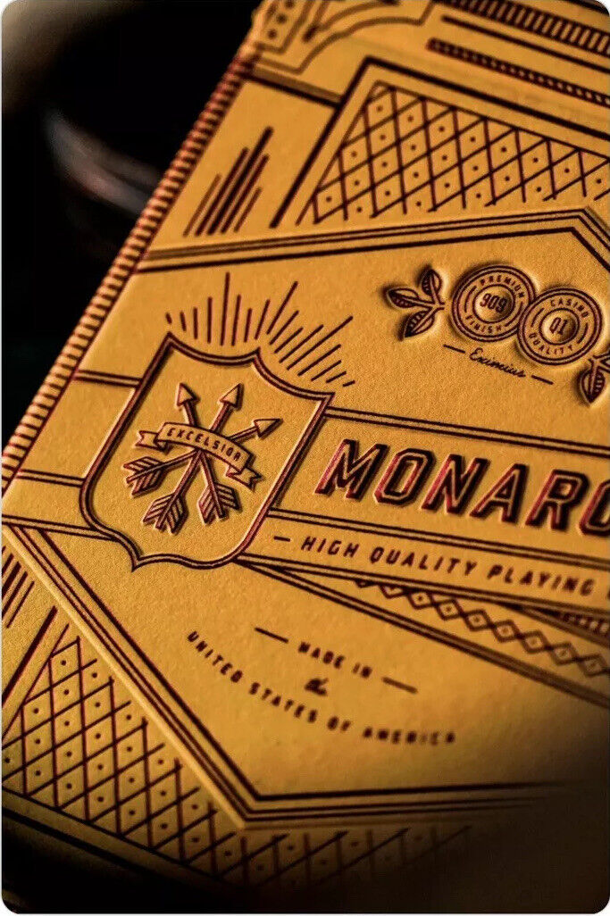 MONARCH MANDARIN ORANGE LTD EDT PLAYING CARDS BY THEORY 11