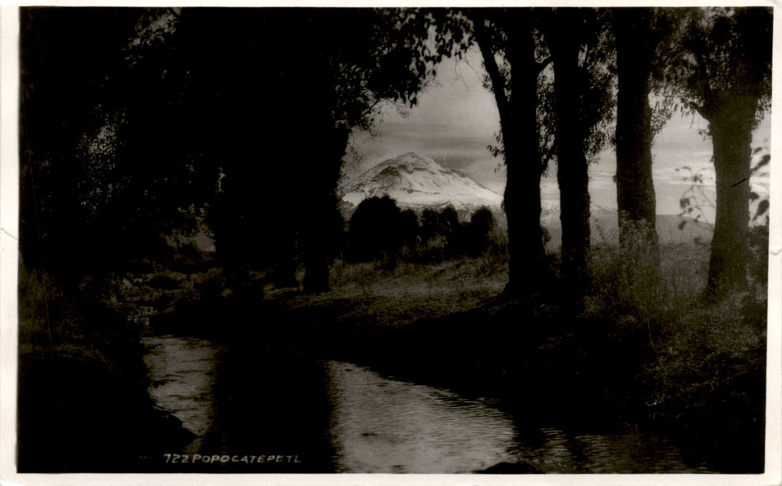 Popocatepetl, volcano, Mexico City, eruption. Postcard