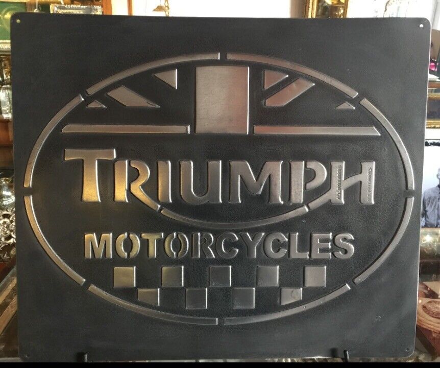 vintage Triumph Metal Sign(handmade)