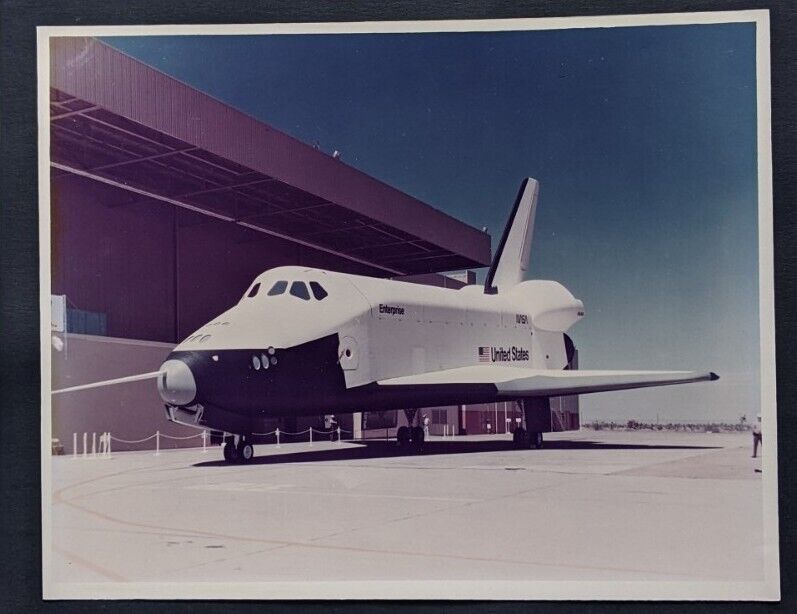 Vintage NASA PHOTO Space Shuttle Enterprise  1976 kodak paper