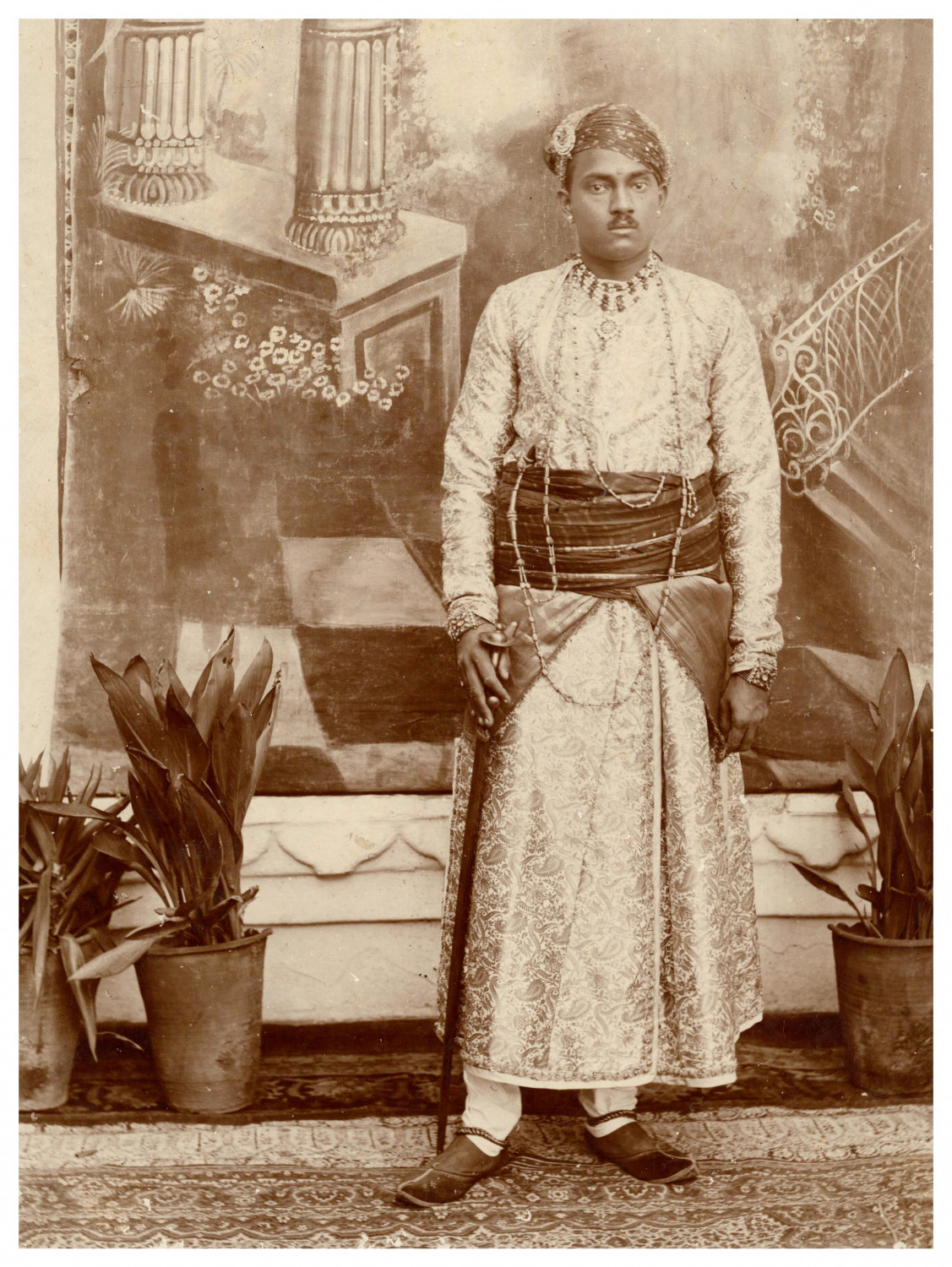 India, Portrait of a Maharajah, A Identifier Vintage Albumen Print Albu Print