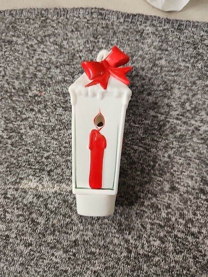 Vintage NAPCO Christmas Lantern Candle Cover Ceramic JAPAN