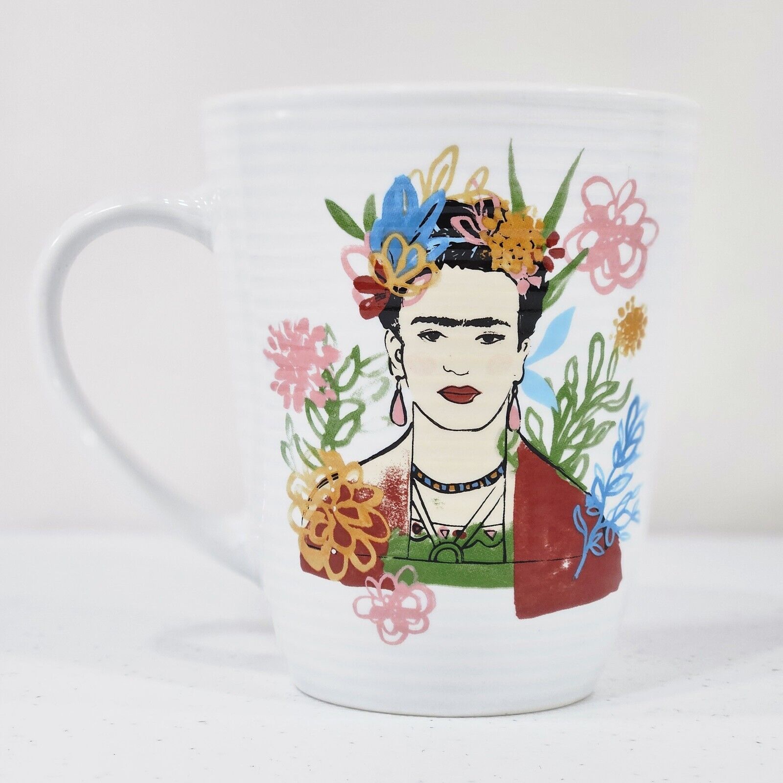 Frida Kahlo Coffee Ceramic Cup Mug Art Paint Artist Mexican Gift Icon Flower New