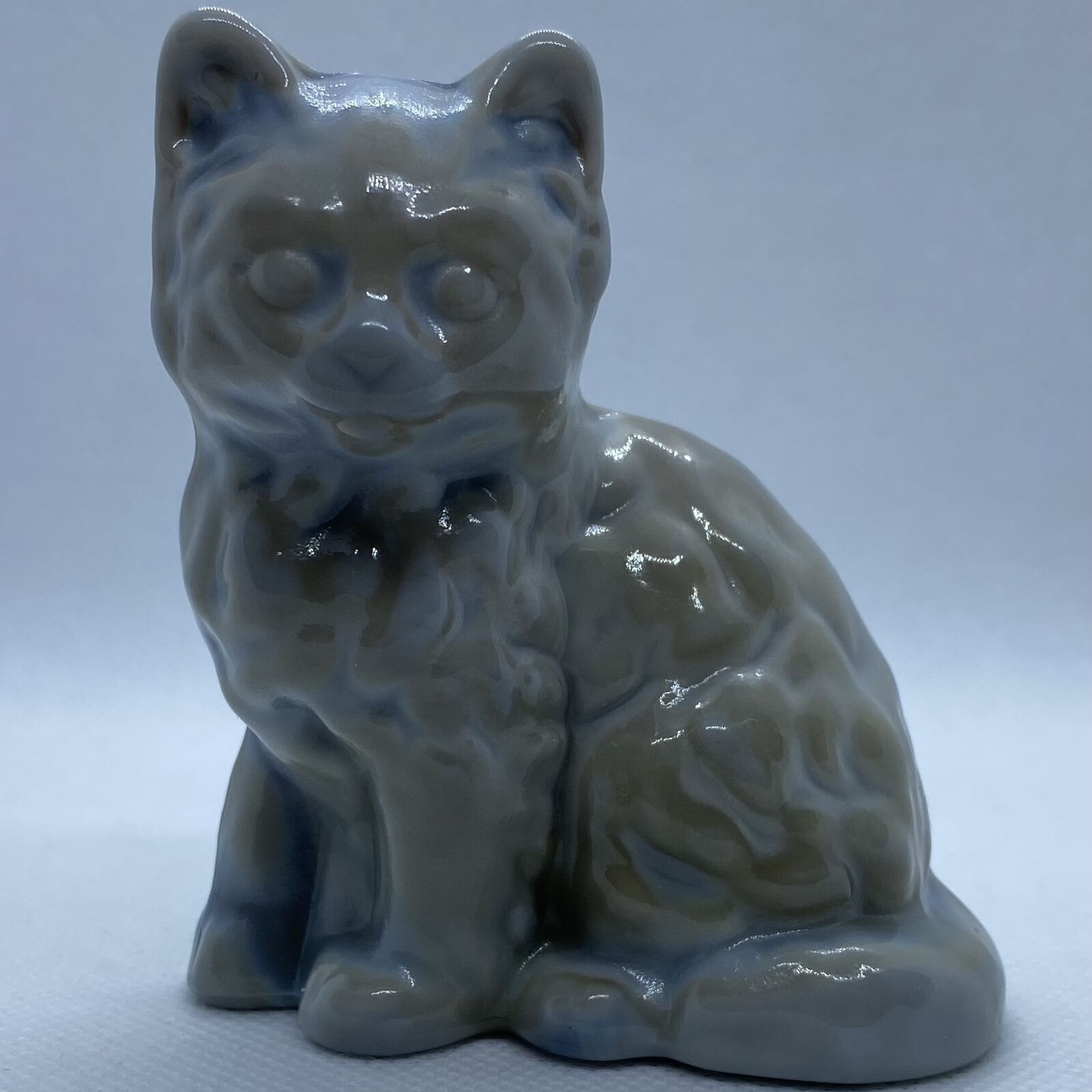 Mosser Glass Cat DOVE GREY AKA MARBLE FREESHIP Persian Kitten SoldOut@Mssr