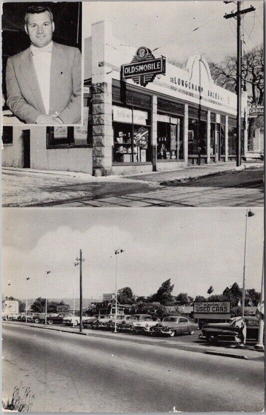 c1950s Fitchburg, Massachusetts Car Dealer Postcard \