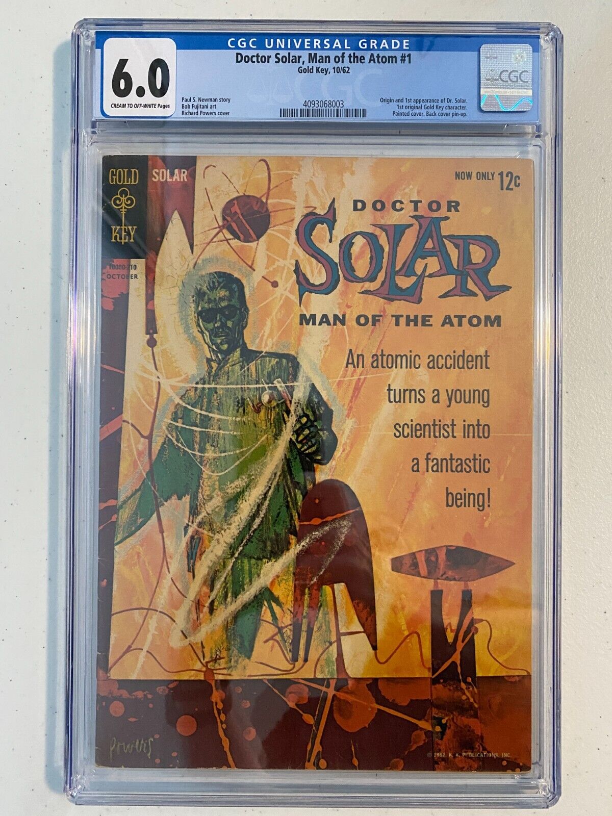 Doctor Solar #1 (1962) CGC 6.0 ORIGIN & 1ST APP-1ST ORIGINAL GOLD KEY CHARACTER