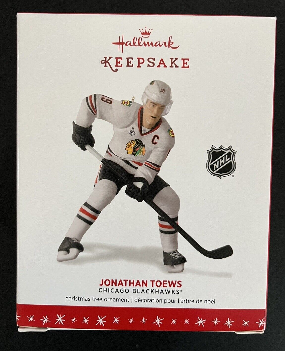 NEW Jonathan Toews Blackhawks Ornament Hallmark Keepsake NHL Chicago NIB