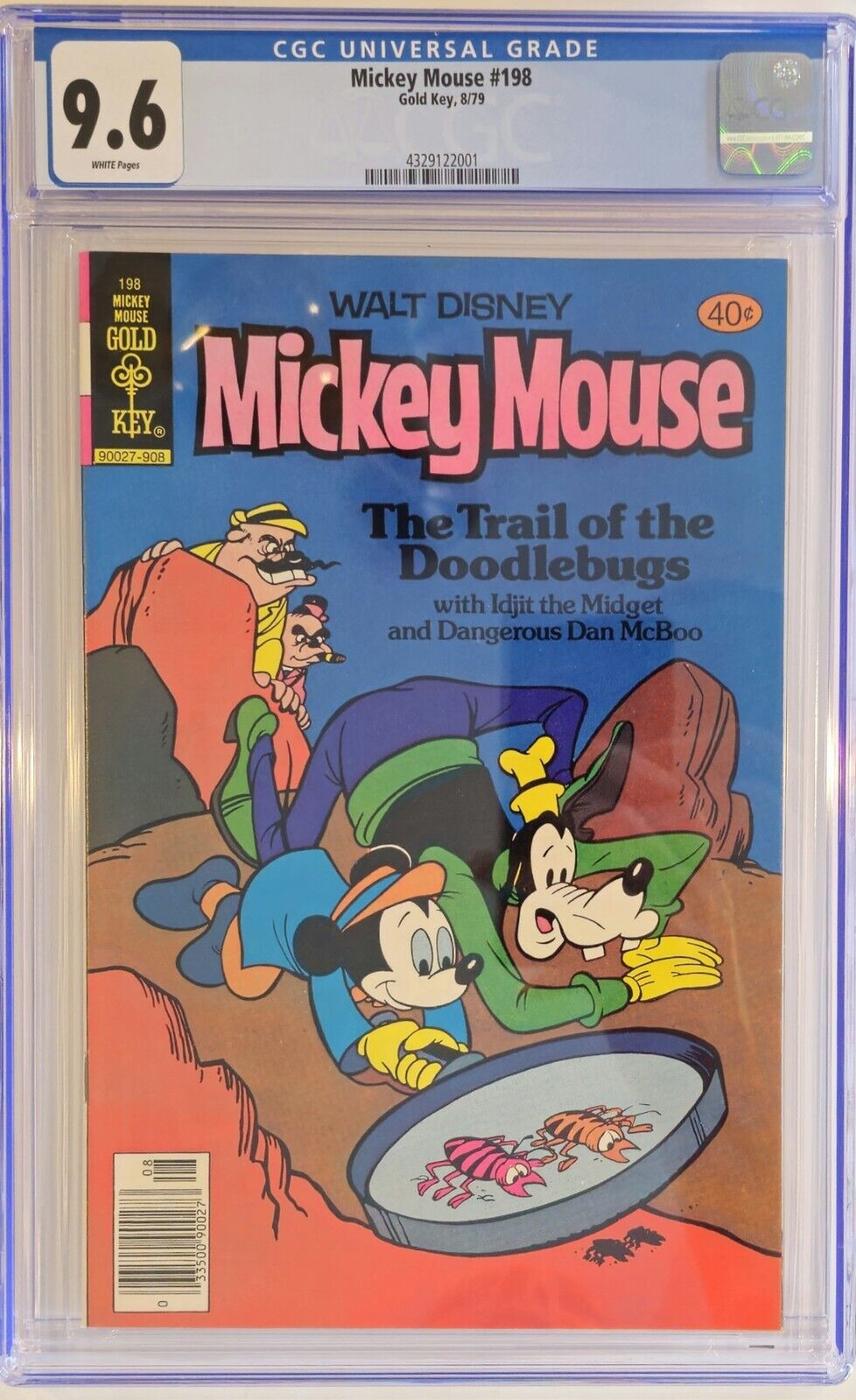 Walt Disney Comic Book (Gold Key) Mickey Mouse #198 CGC 9.6 Low Census