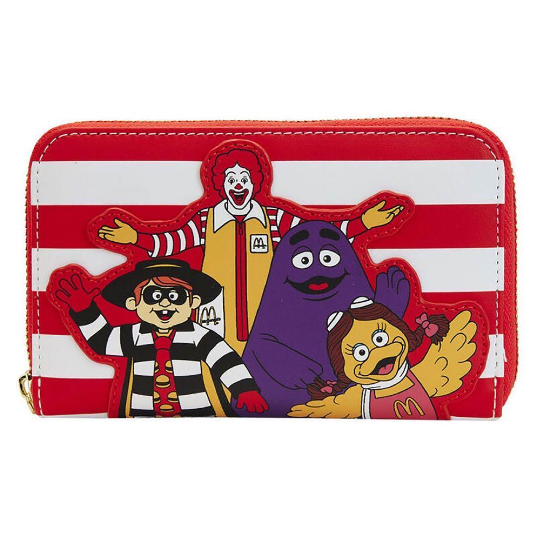 Loungefly Wallet Mcdonalds Ronald And Friends Zip Around 6.1x3.93\