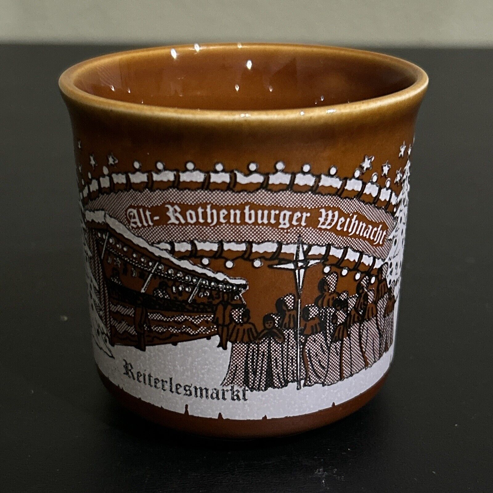 German Christmas Mug Cup Alt Rothenburger Weihnacht Reiterlesmarkt Winter
